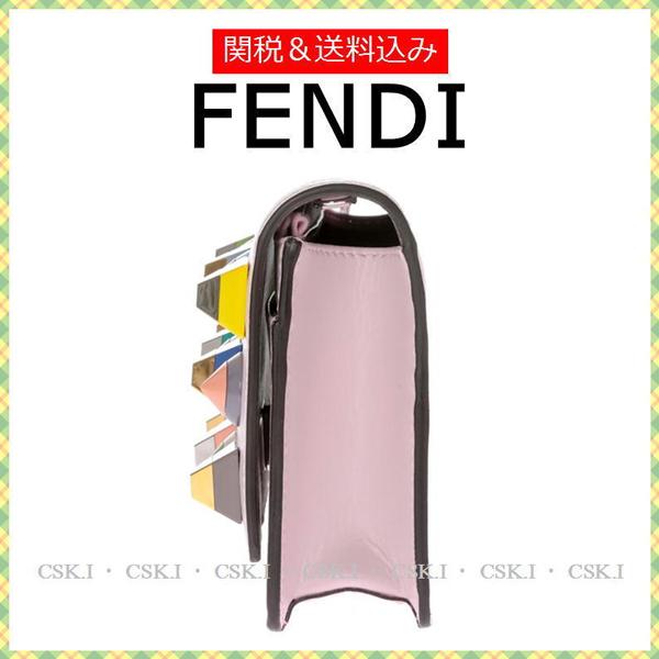 FENDI フェンディスーパーコピー チェーン付き ポシェット ピンク 2017SS新作 8M0346SF9F07ML-1